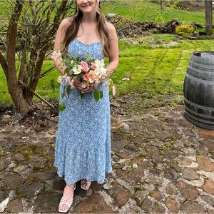 Worn once - Reformation Enya Midi Dress